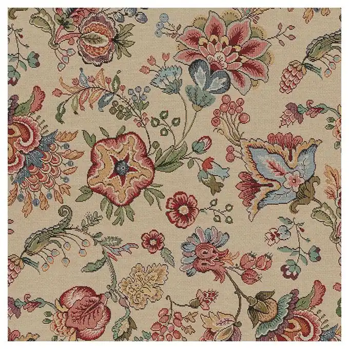 Sonderaktion Jacquard Gobelin Blumen bunt