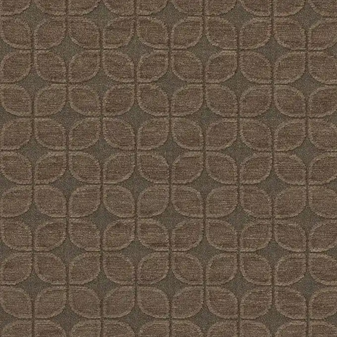 Begrenztes Angebot Jacquard Klee Samt braun