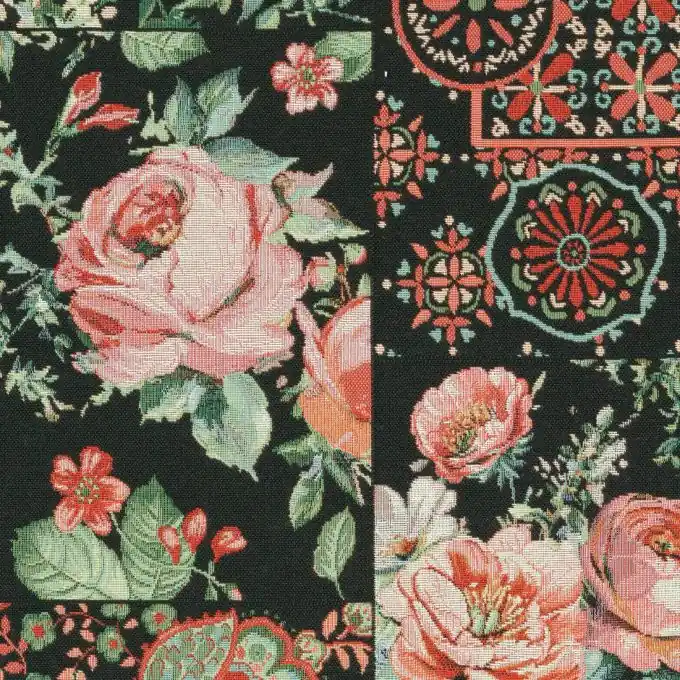 Jacquard schwarz Kelim rosa Neuheit