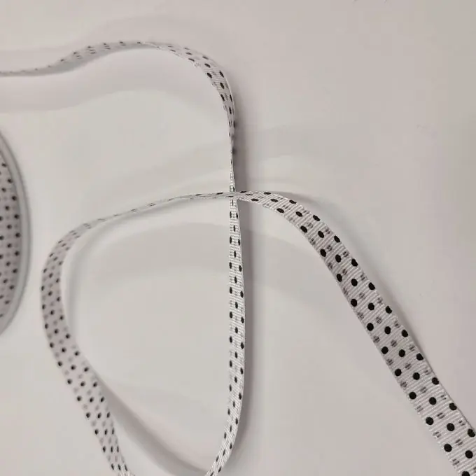 Band Polyester kleine Punkte 10 mm weiß schwarz und weiß Letzte Chance