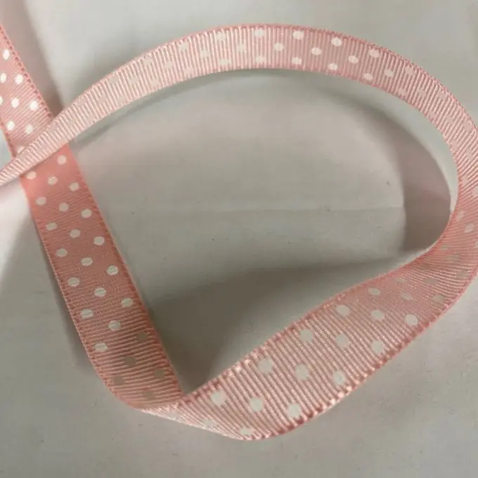 Angebot Band Polyester kleine Punkte 10 mm zartrosa