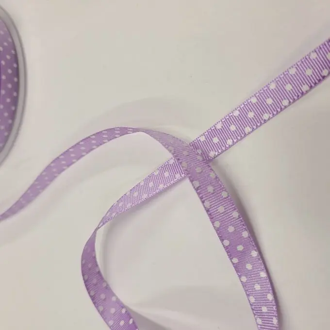 Band Polyester kleine Punkte 10 mm lila Top-Seller
