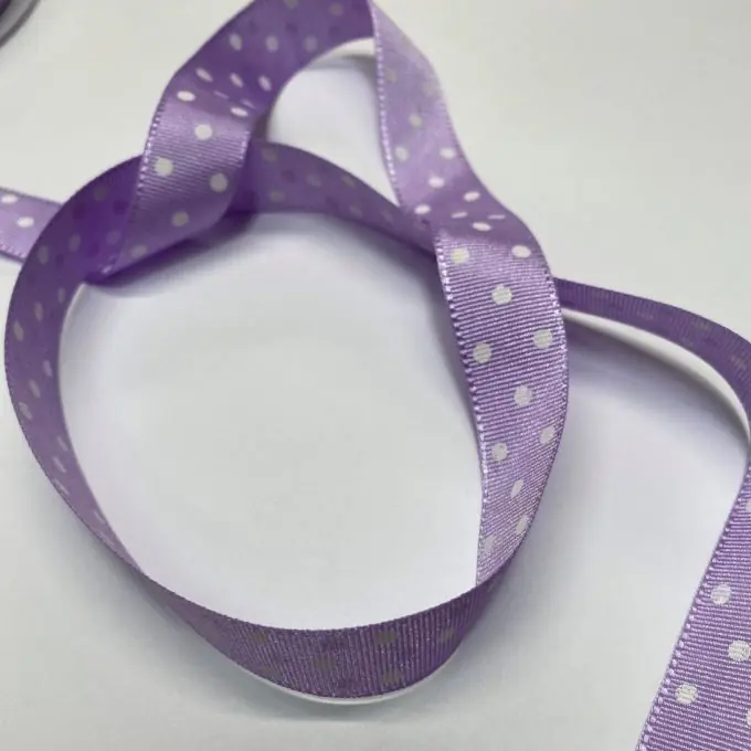 Jetzt Zugreifen Band Polyester kleine Punkte 16 mm lila