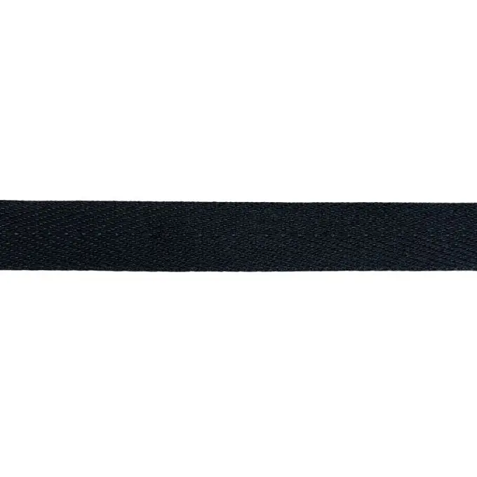 Nur Für Kurze Zeit Schwarzes Chevron-Polyesterband – 20 mm breit