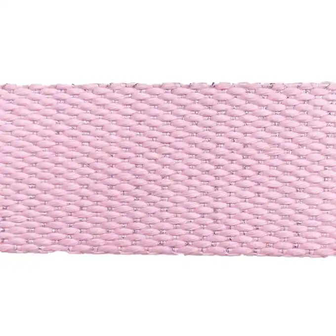 Angebot Rosa Polyesterband mit Lurexfäden – 30mm Breite