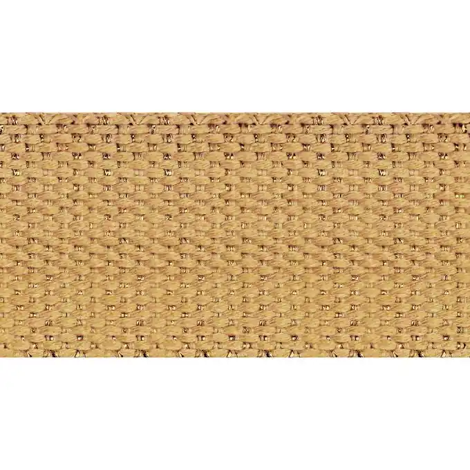 Gurtband Beige mit goldenem Lurex, 30mm breit Must-Have