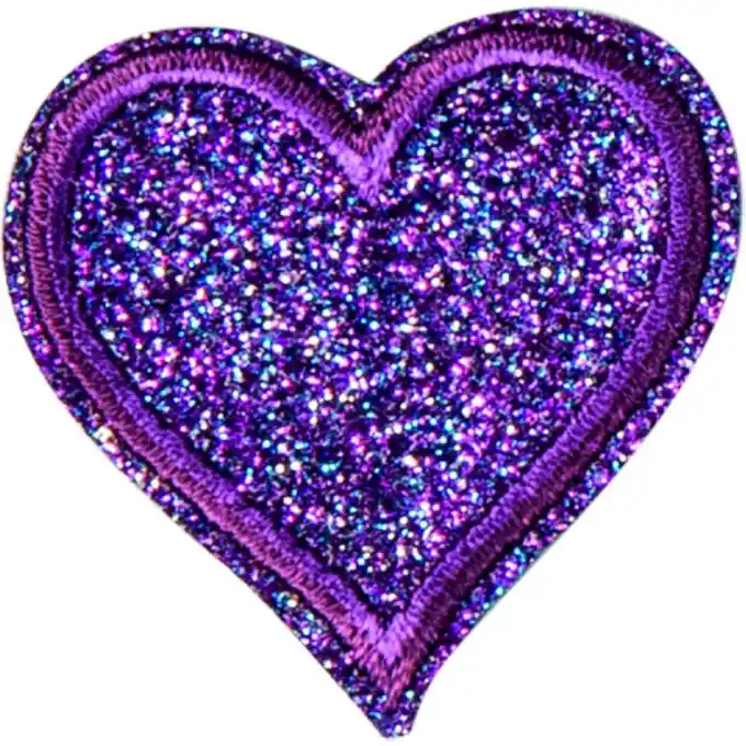 Heißes Angebot Glitzerndes Herz-Patch für stilvolle Kleidungsreparaturen
