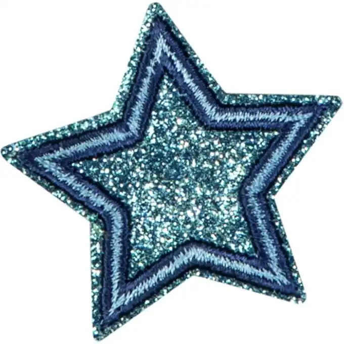 Sonderangebot Glitzerndes Herz-Patch zur Reparatur und Anpassung – Blau