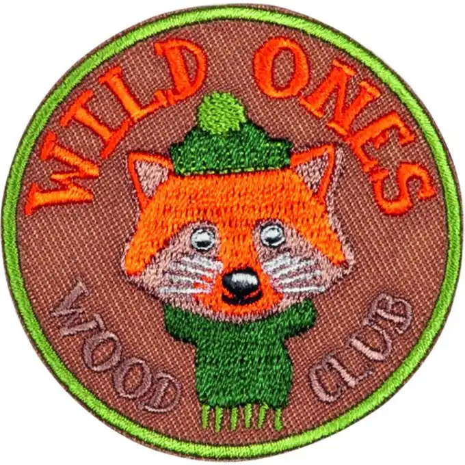 Neuheit Fuchspatch – Orange Tier-Print