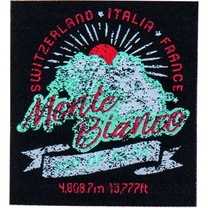 Berg-Patch schwarz Mengenrabatt