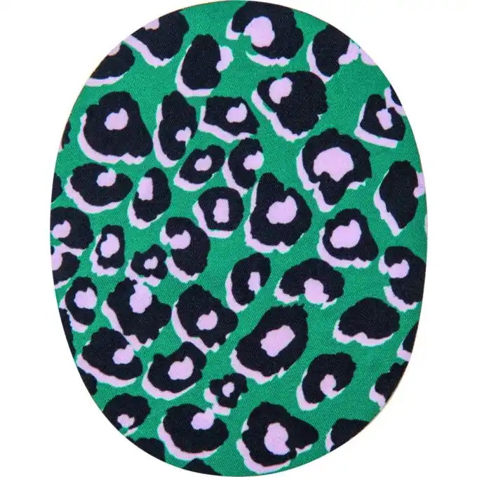 Bügelflicken mit Leopardendruck in Smaragdgrün Sale