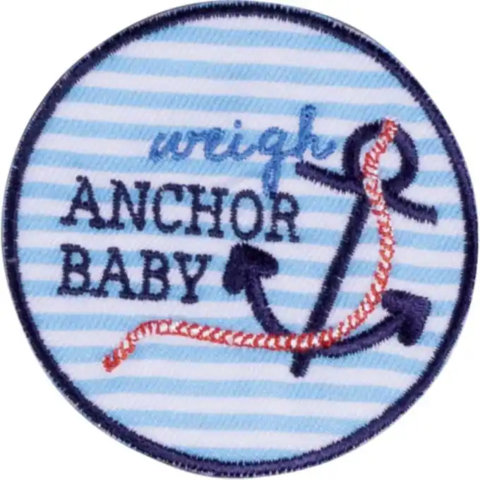 Preisknaller Marine Themendesign: Blaues Abzeichen zur Reparatur von Kleidung