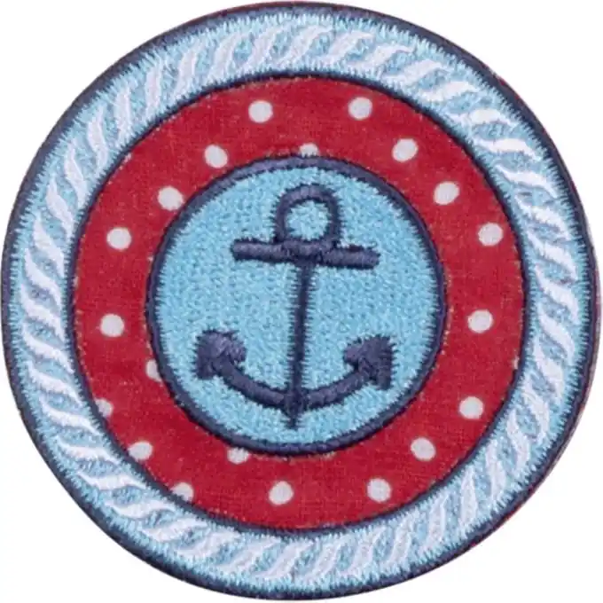 Marine Applikation – Himmelblau mit Meereswelt-Print Mega-Angebot