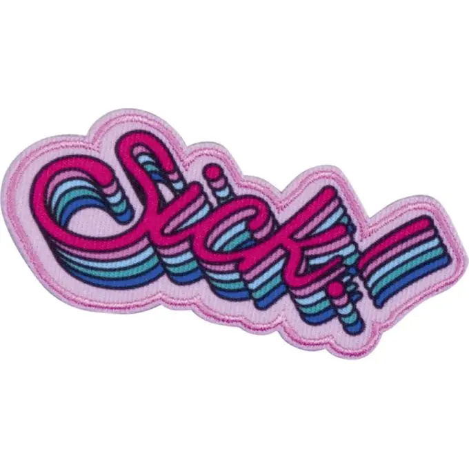 Applikation 3D rosa blau Premium