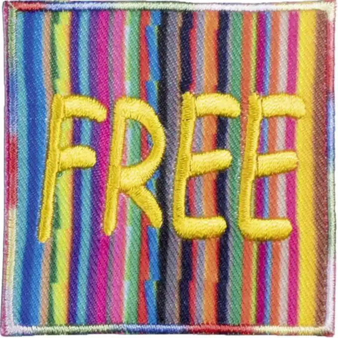 Echt Applikation Free bunt gelb