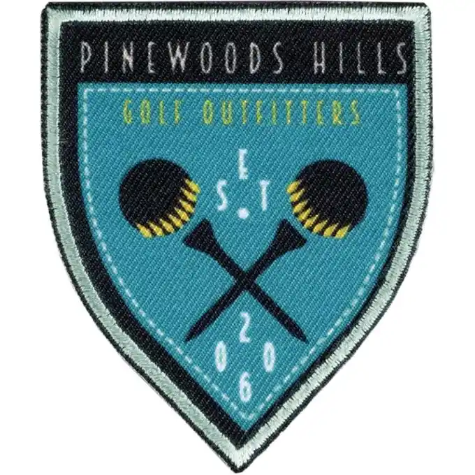 Schöne Reparaturen und Anpassungen: Blaue Applikation mit ausgefallenem Motiv Nur Heute