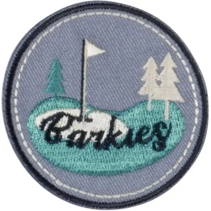 Applikation Golf Club blau Handgefertigt