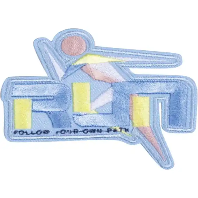 Applikation Logo Sport blau Im Trend