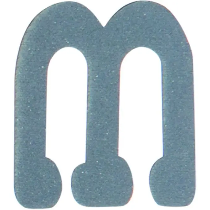 Applikation Buchstabe M Hochwertig