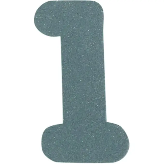 Echt Applikation Zahl 1