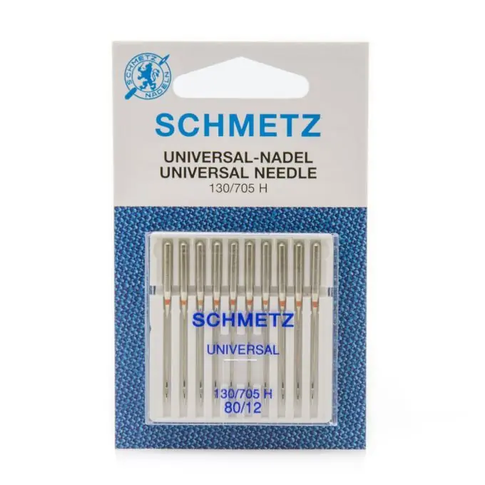 Schmetz Universal Nadeln, System 130/705 H, Größe 80 Kostenloser Versand