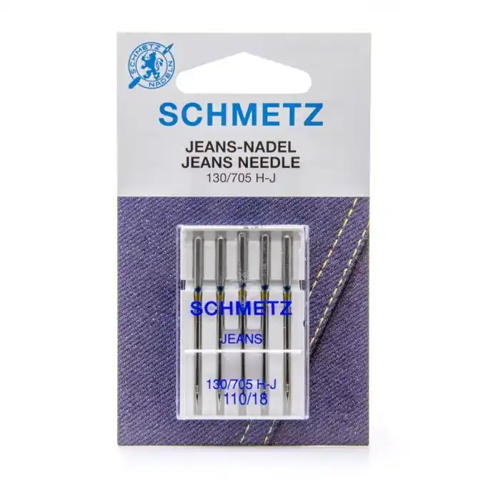 Geprüft Schmetz Jeansnadeln, Größe 110, verstärkter Schaft