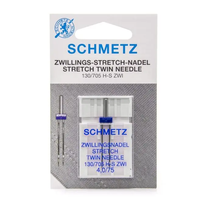 Schmetz Doppel-Stretch-Nadeln 4mm NM75 Grau Direkt Vom Hersteller
