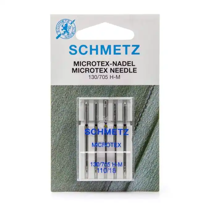 Nadeln von Schmetz Microtex 110 – für dünne & dichte Stoffe Markenprodukt