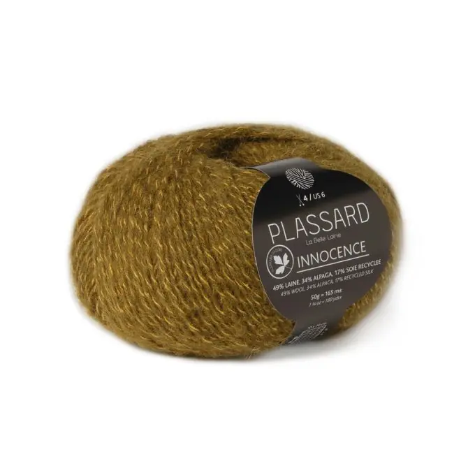 Preiswert Innocence-Strickgarn khaki Plassard