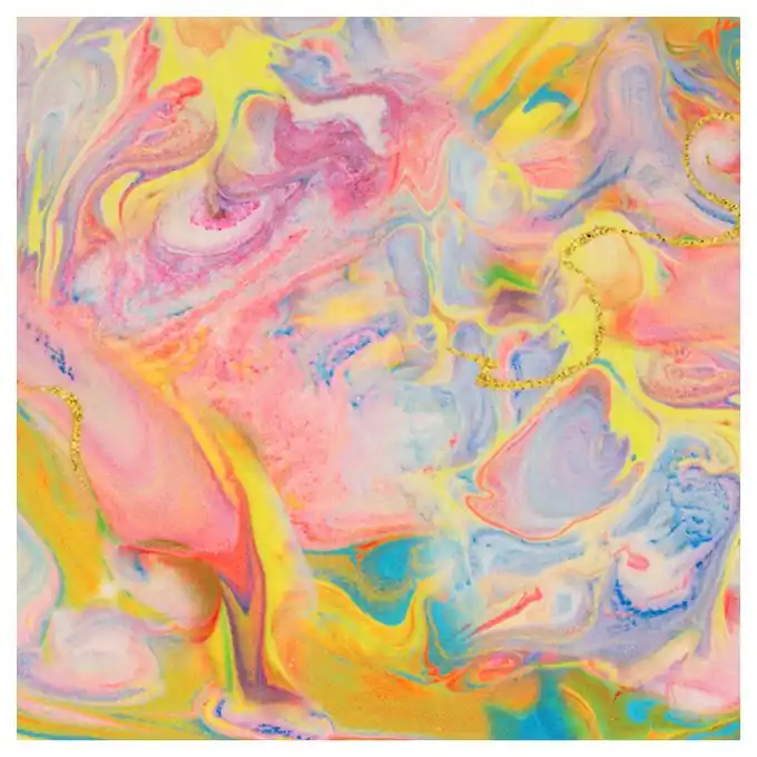 Samtstoff Mamor Bunt Neon Super-Preis