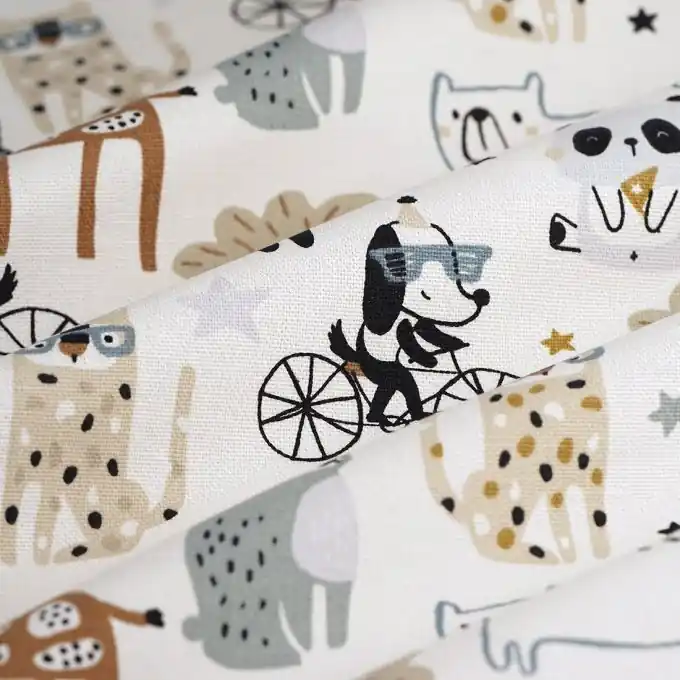 Hochwertig Dekostoff bike ride ecru