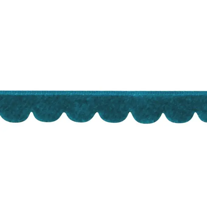 Paspel 100% Polyester-Samt Entenblau, 10mm Mega-Angebot