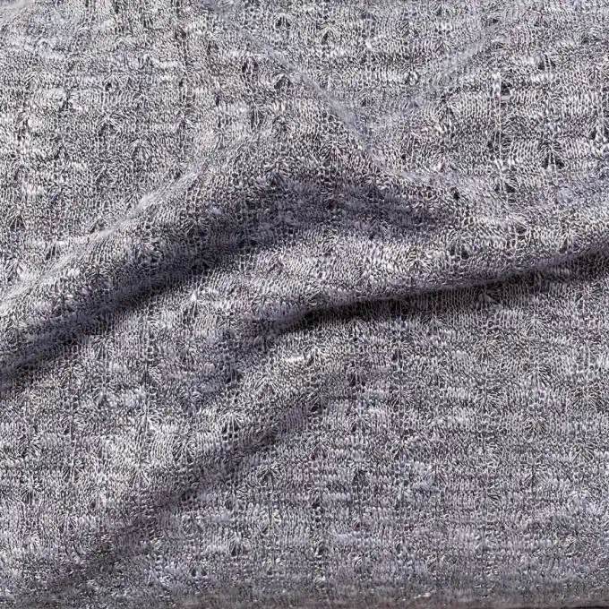 Jetzt Bestellen Feinstrick mit Lochmuster in blaugrau