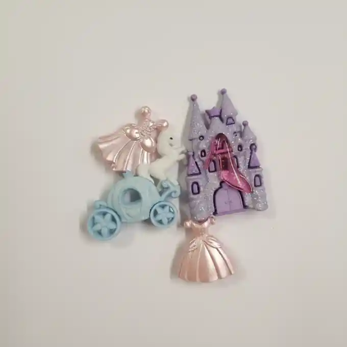 Handgefertigt Beutel mit Prinzessin-Themen-Knopfverzierungen