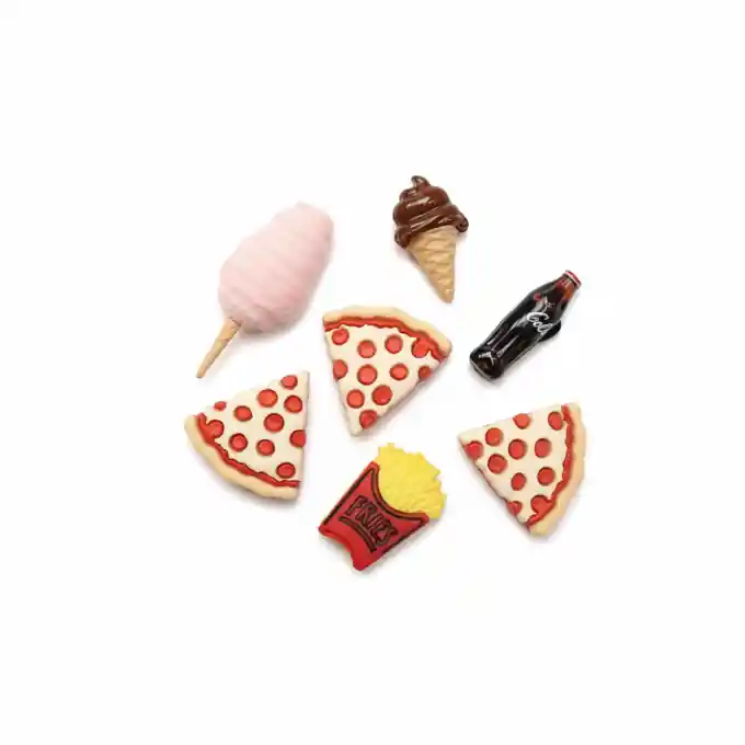 Ab Werk Beutel mit fantasievollen Knöpfen im Thema süße Pause