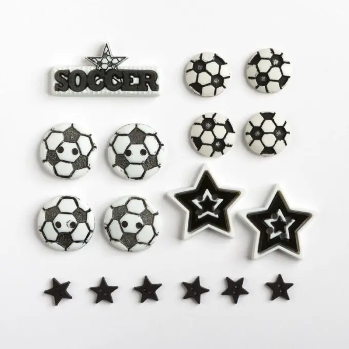 Markenprodukt Schwarze und weiße Fußball-Fantasie-Knopf-Tüte