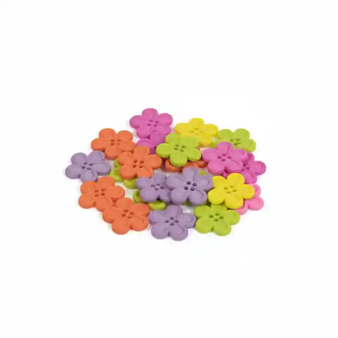 Kracherpreis Beutel mit bunten Blumenknöpfen