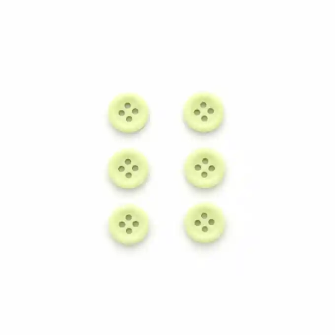 6-Knopf-Set, einfarbig, 12 mm, olivgrün Top-Angebot