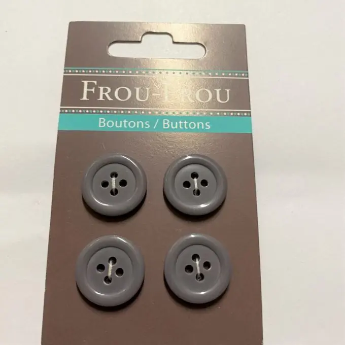 Vier-Knopf-Set, einfarbig, 18 mm, violett-grau Top-Angebot