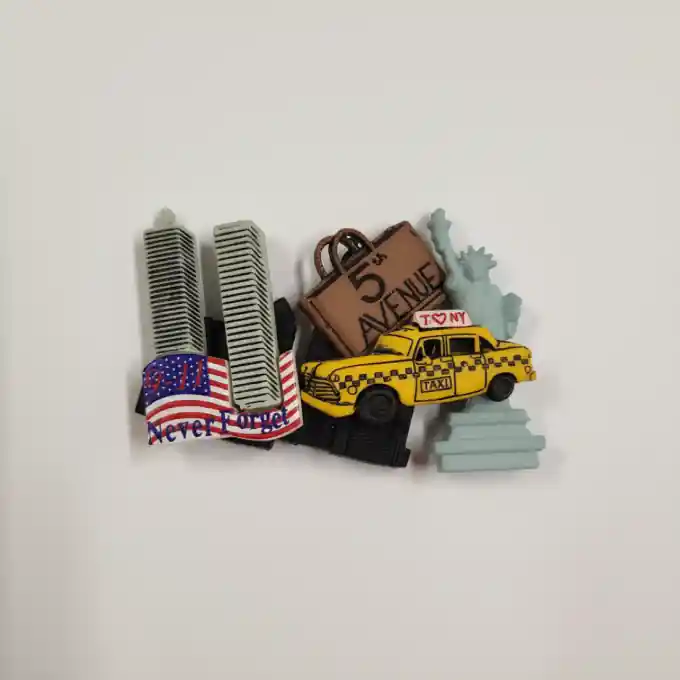 Großhandel Beutel mit New-York-Themen-Fantasieknöpfen