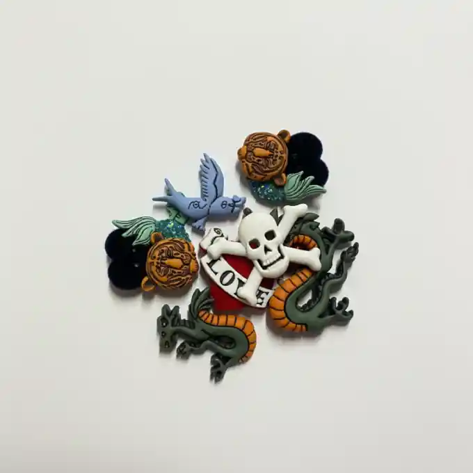 Beutel mit Piraten-Themenknöpfen Preiswert