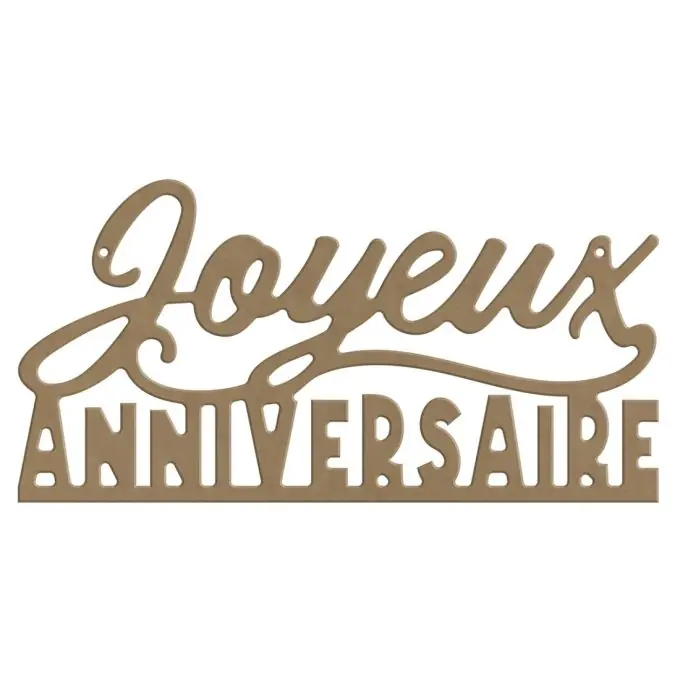 Holzwörter ‚Alles Gute zum Geburtstag‘ für DIY-Dekoration Markenware