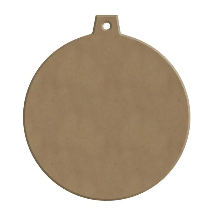 Holzdekoration Weihnachten 10cm zum Aufhängen Kugel Tannenbaum Preisknaller