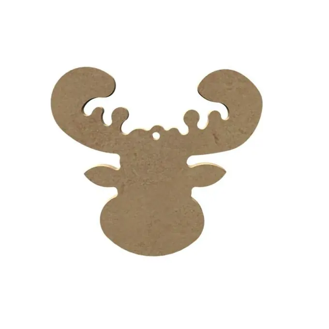 Holzdekoration Weihnachten 10cm zum Aufhängen Karibu Rabatt