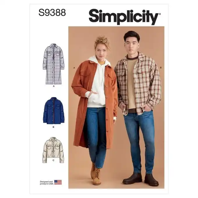 Simplicity Schnittmuster – Damenjacke mit Knopfverschluss und Taschen Preisreduziert