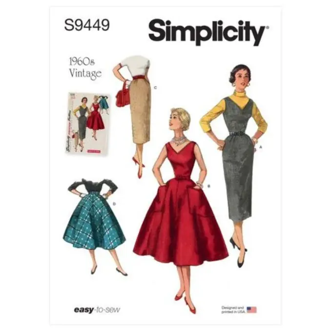Top-Seller Simlicity Schnittmuster – Kleid und Pullover mit V-Ausschnitt