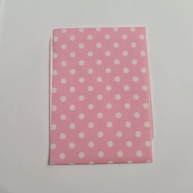Stoffstreifen 10 x 40cm zum Aufbügeln, rosa mit weißen Punkten Solange Der Vorrat Reicht