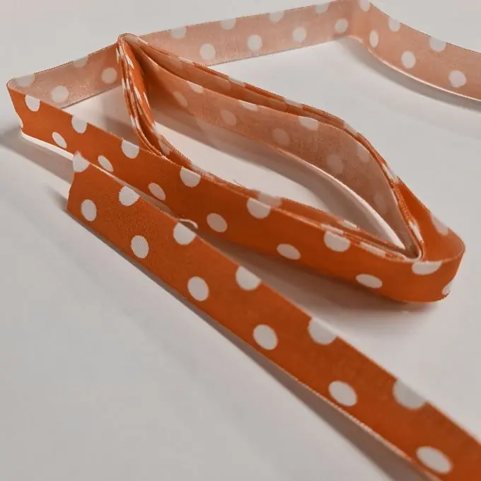 Stoffstreifen 1.5 cm x 2m rot weiße Punkte Super-Preis