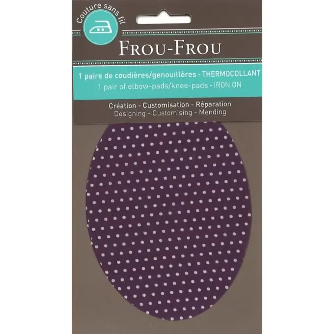 Bestseller Ellenbogen- und Kniepatch lila Punkte, 7,4 x 9,6 cm