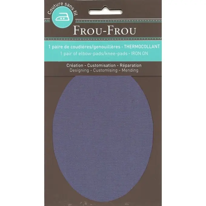 Expressversand Knie-/Ellenbogen-Patch 8×12,1cm einfarbig dunkelblau